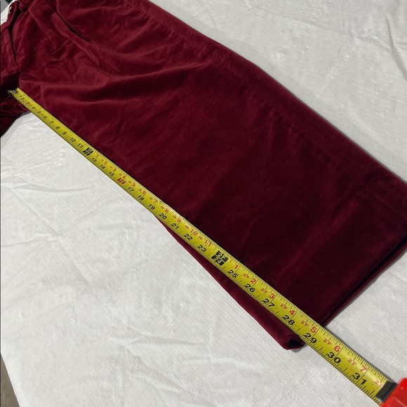 The Kooples Women's Velvet Carrot Pants Burgundy color size 34 France US size 2 - Picture 16 of 16